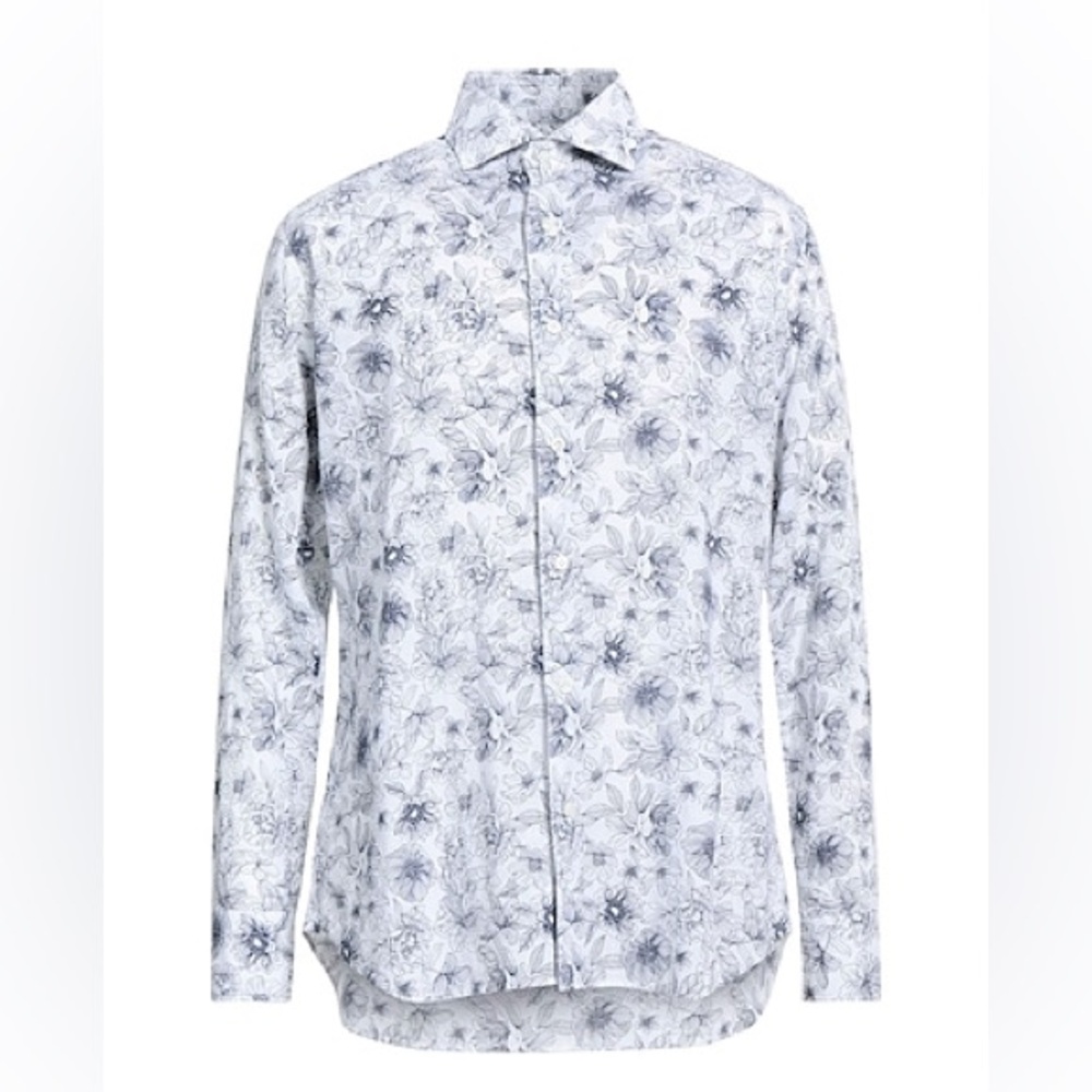 NWT GUGLIELMINOTTI White Men’s Linen Shirt
